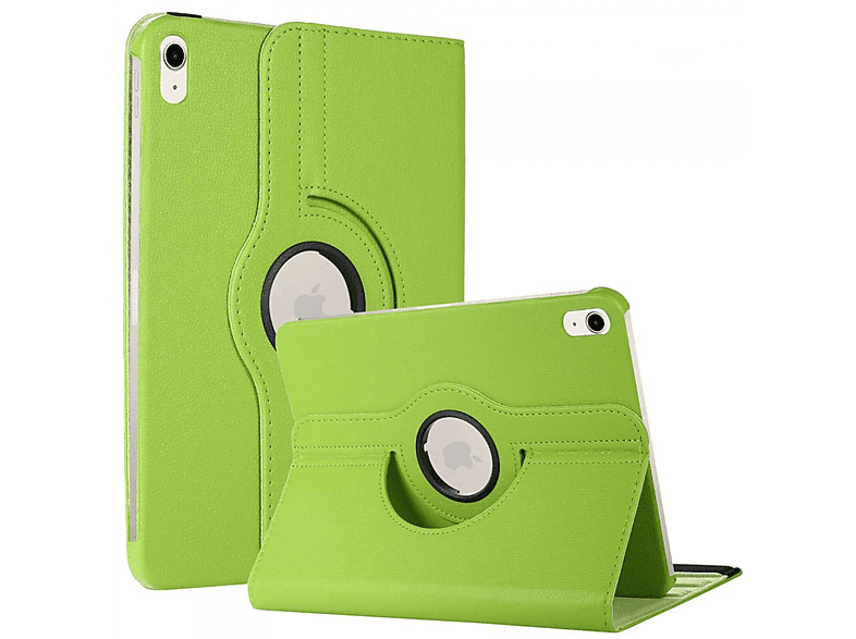 CASEONLINE 360 Drehbar Tablethülle Full Cover für Apple Synthetic Leather, Grün