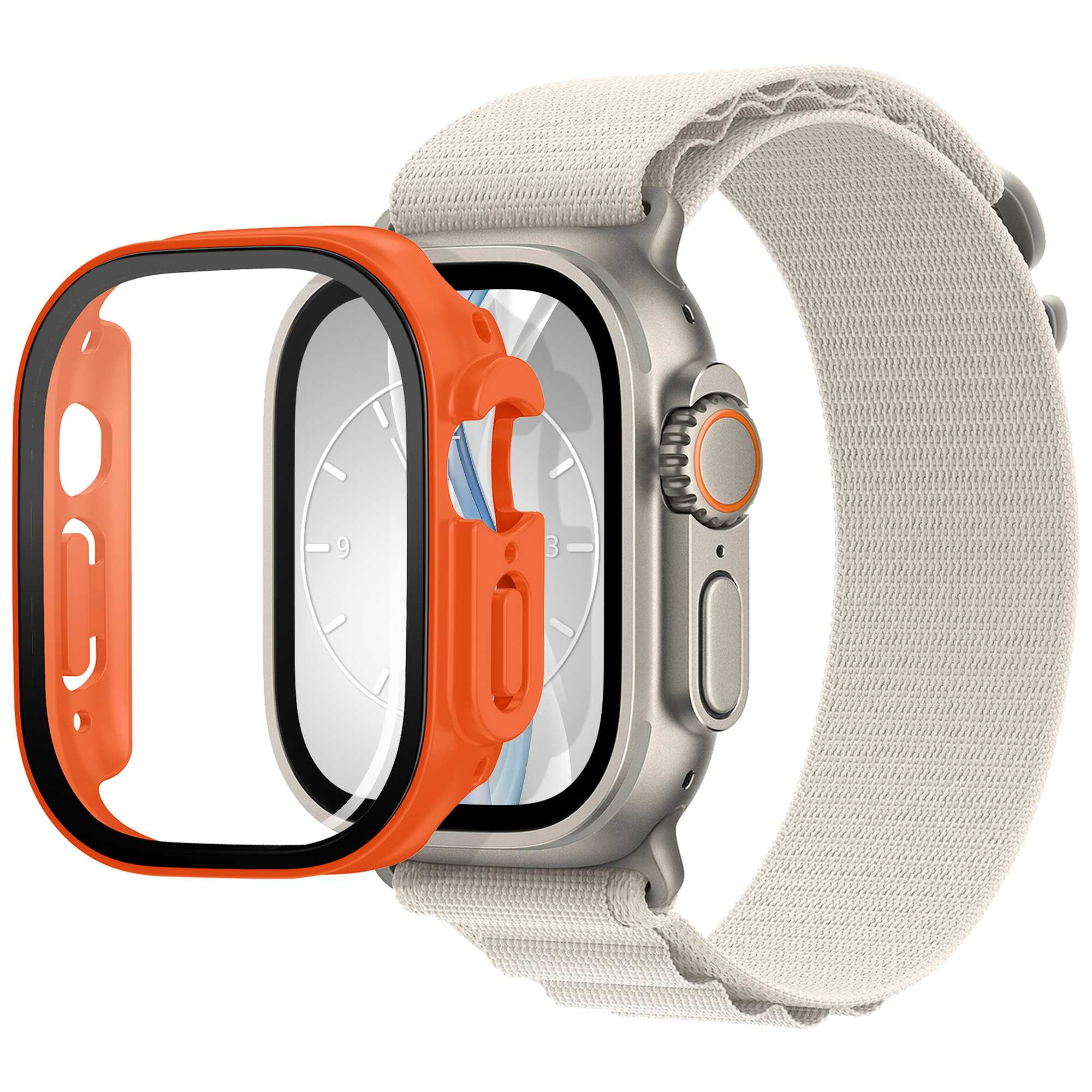 MTB MORE 4, 6, Apple Watch mit Schutzhülle(für ENERGY SE 5, Case Bumper Displayschutz 44mm)