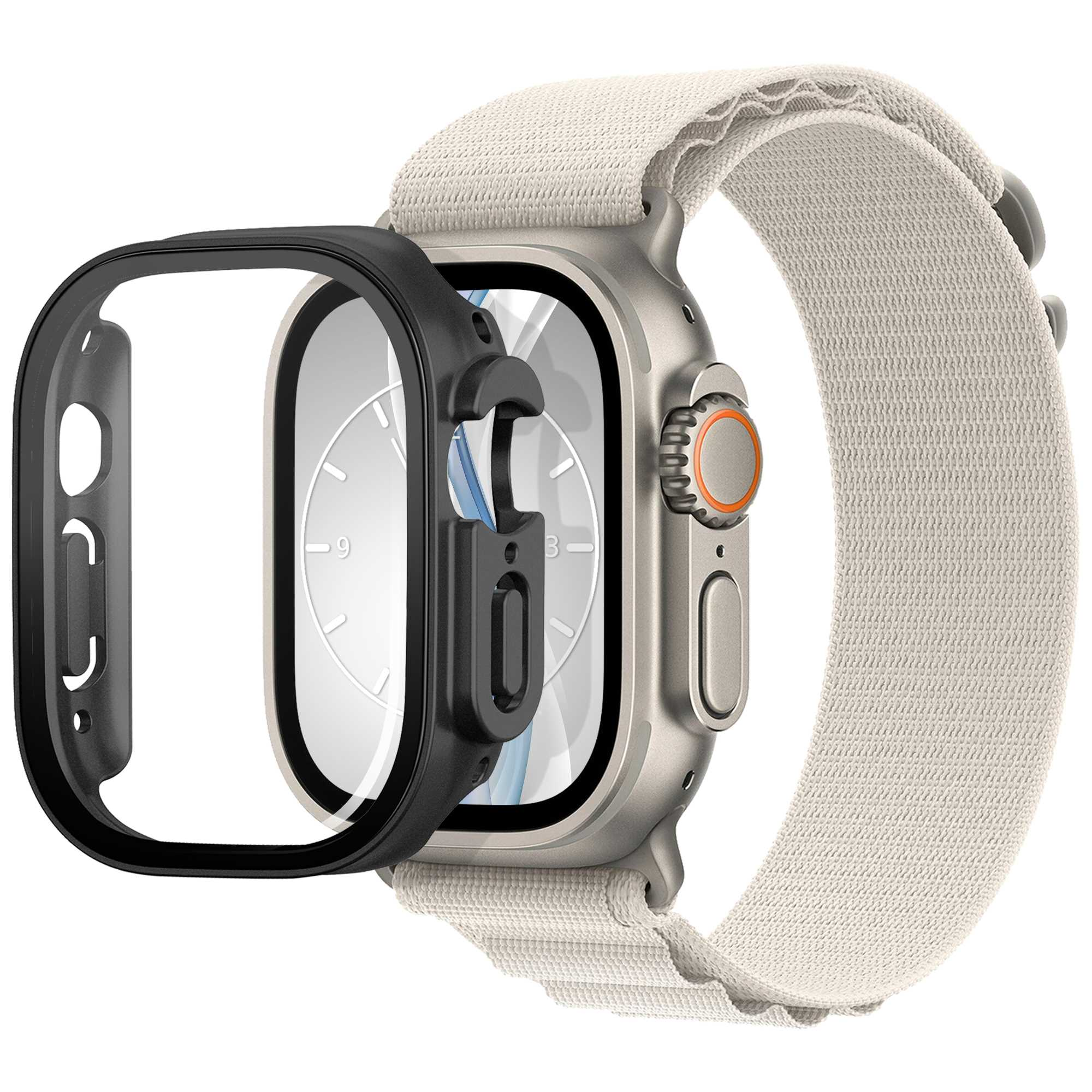 Schutzhülle(für Bumper 45mm) ENERGY mit Apple 8, MORE Displayschutz Case Watch MTB 7, 9