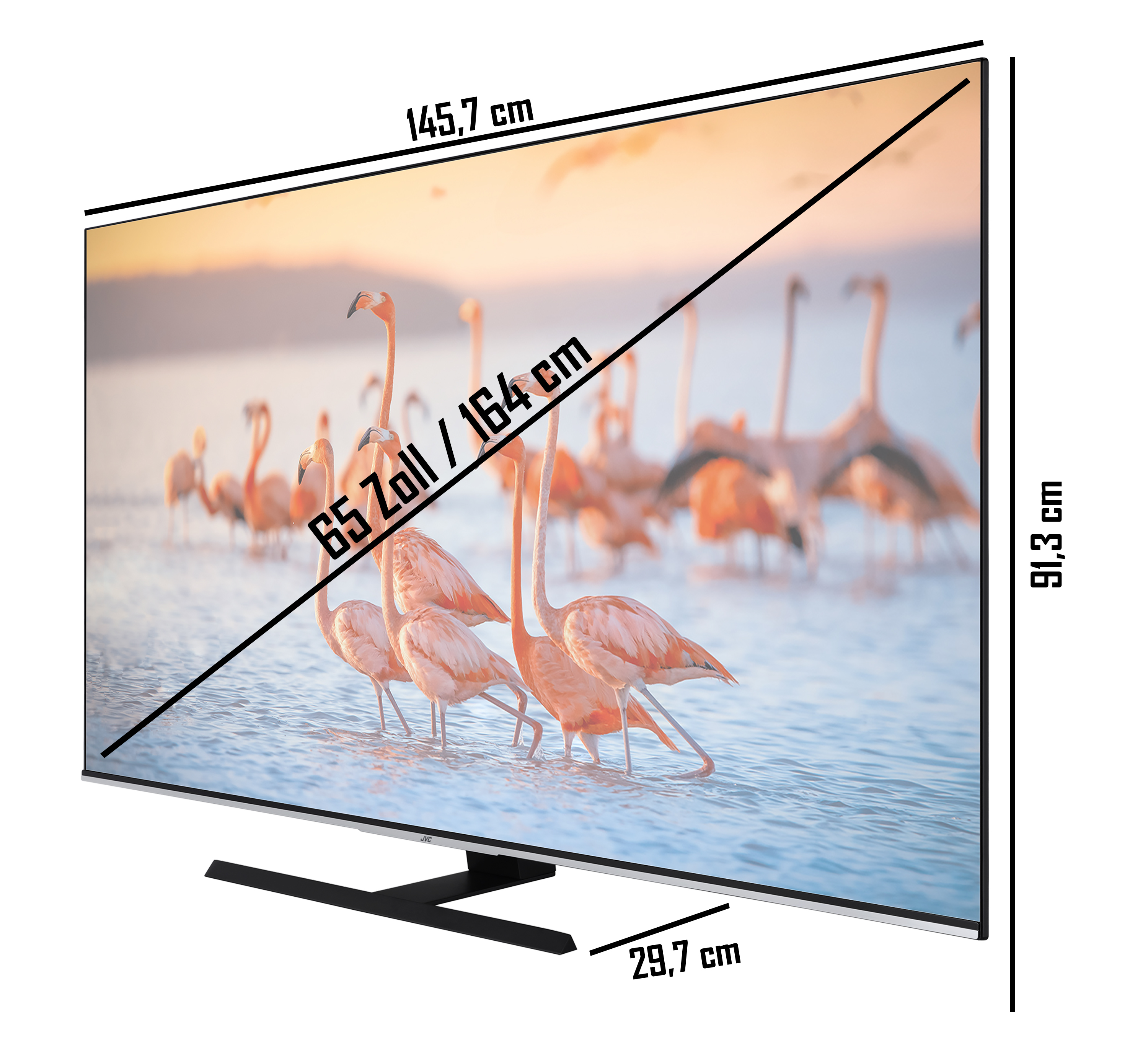 cm, LT-65VU8156 TV) 4K, LED 164 / (Flat, Zoll 65 JVC TV SMART UHD