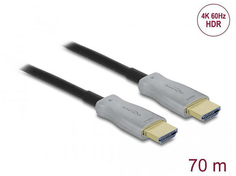 Kabel, HDMI DELOCK 84136 Schwarz