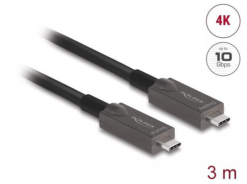Kabel, DELOCK 84144 USB Schwarz