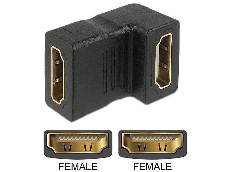 Adattatore HDMI 90 E 270 Gradi 2-Pack - Angolo Retto Maschio/Femmina Oro