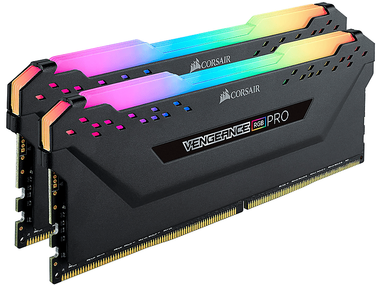 CORSAIR 2x32GB, Vengeance, Speicher-Kit PRO, DDR4 Black RGB 64 GB
