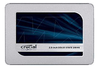 CRUCIAL Crucial CT1000MX500SSD1 MX500 1000GB SATA 2.5” SSD 7mm mit 9.5mm Adapter (internes SATA Solid State, 1000 GB, SSD, intern