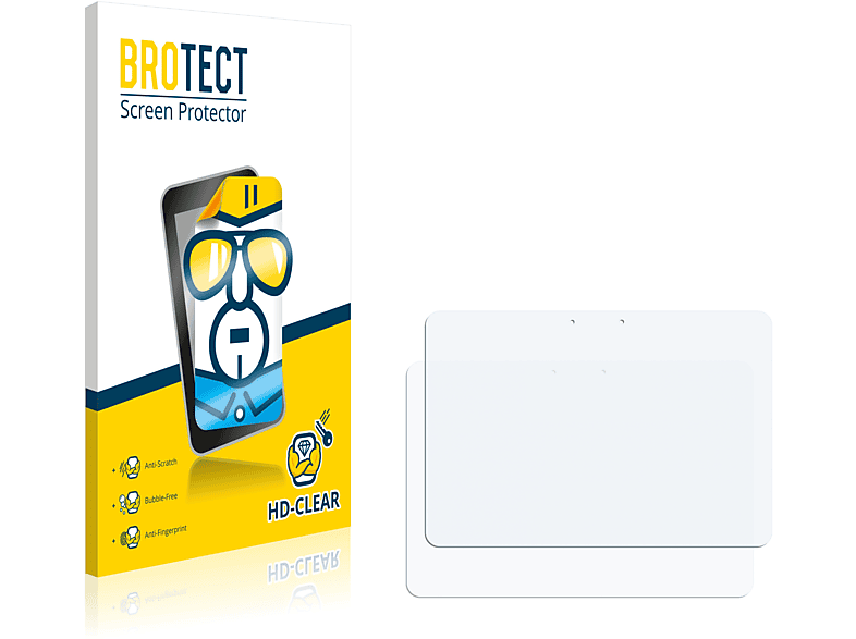 BROTECT 2x klare Schutzfolie(für ASUS MeMo Pad Full HD10 ME302C 2014)