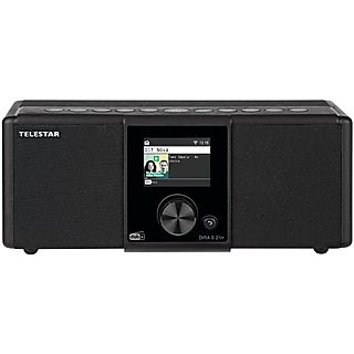 TELESTAR DIRA S 21i + DAB+ Radio/Lautsprecher, DAB+/UKW Internetradio, Internet radio, DAB+, DAB, FM, AM, Bluetooth, schwarz