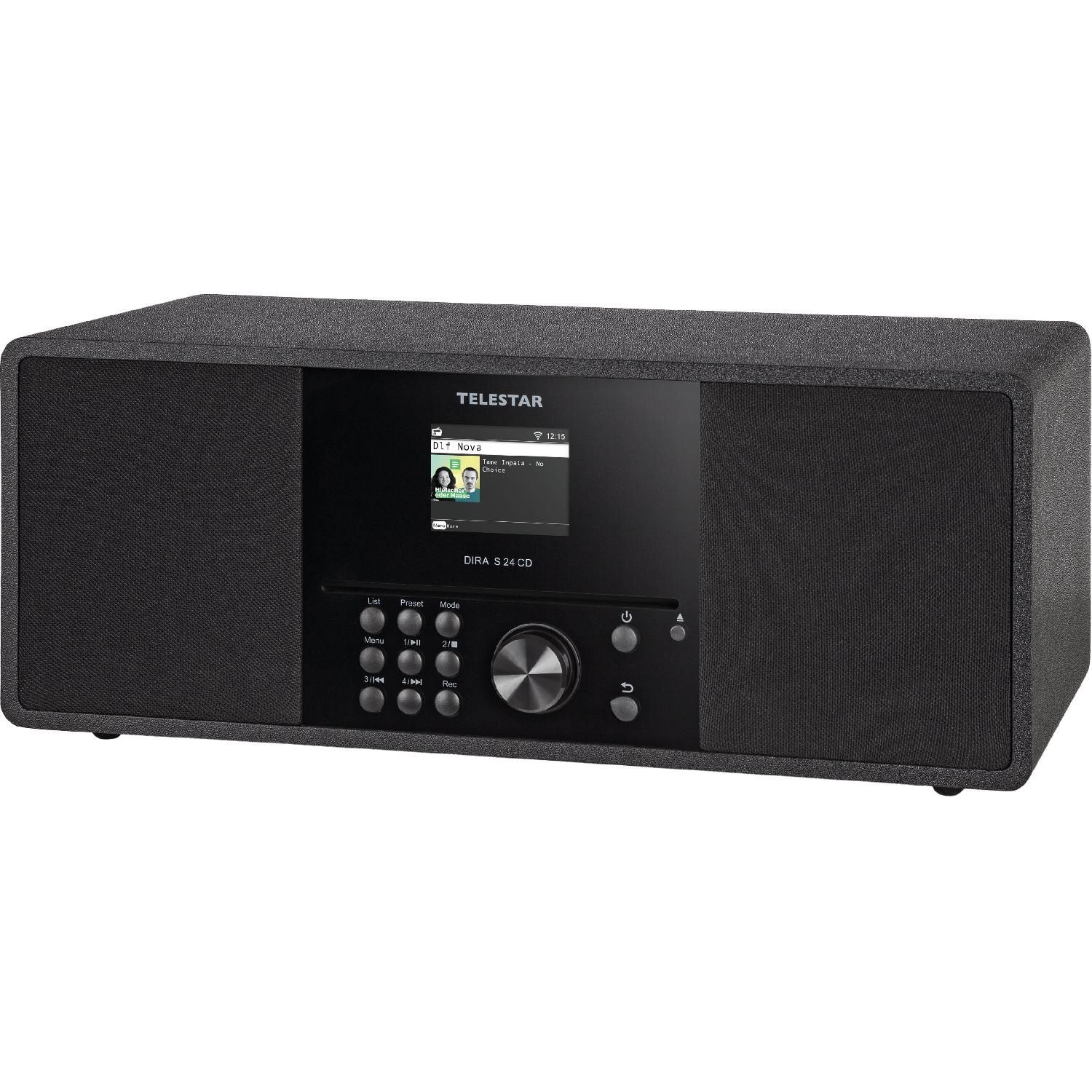 TELESTAR DIRA DAB+, schwarz DAB+, 24 Bluetooth, FM, AM, Radio/Lautsprecher, CD DAB+ DAB, FM, S