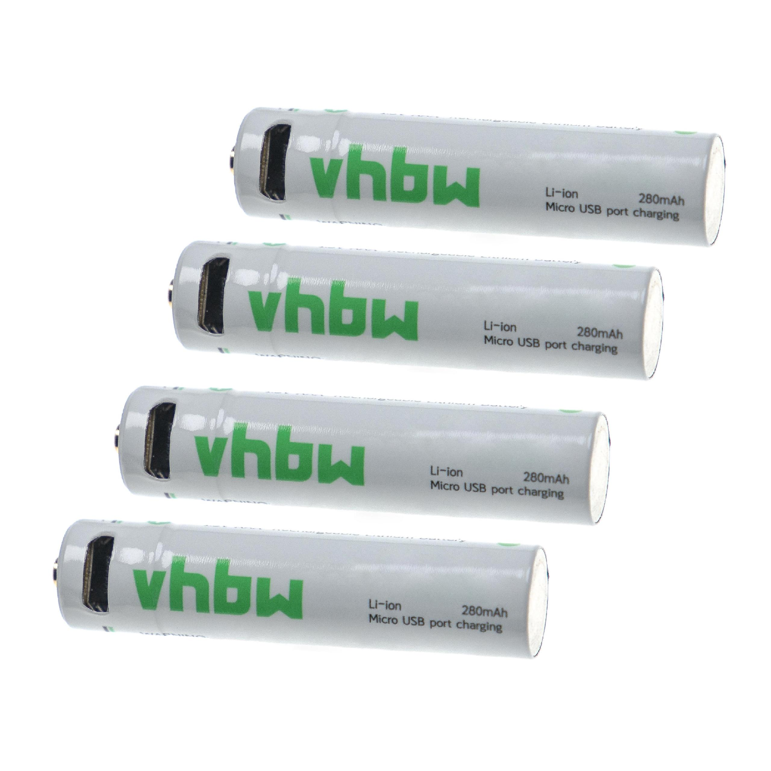 VHBW Li-Ion 1.5 280 für - Akku Zelle-USB-Anschluss, Volt,