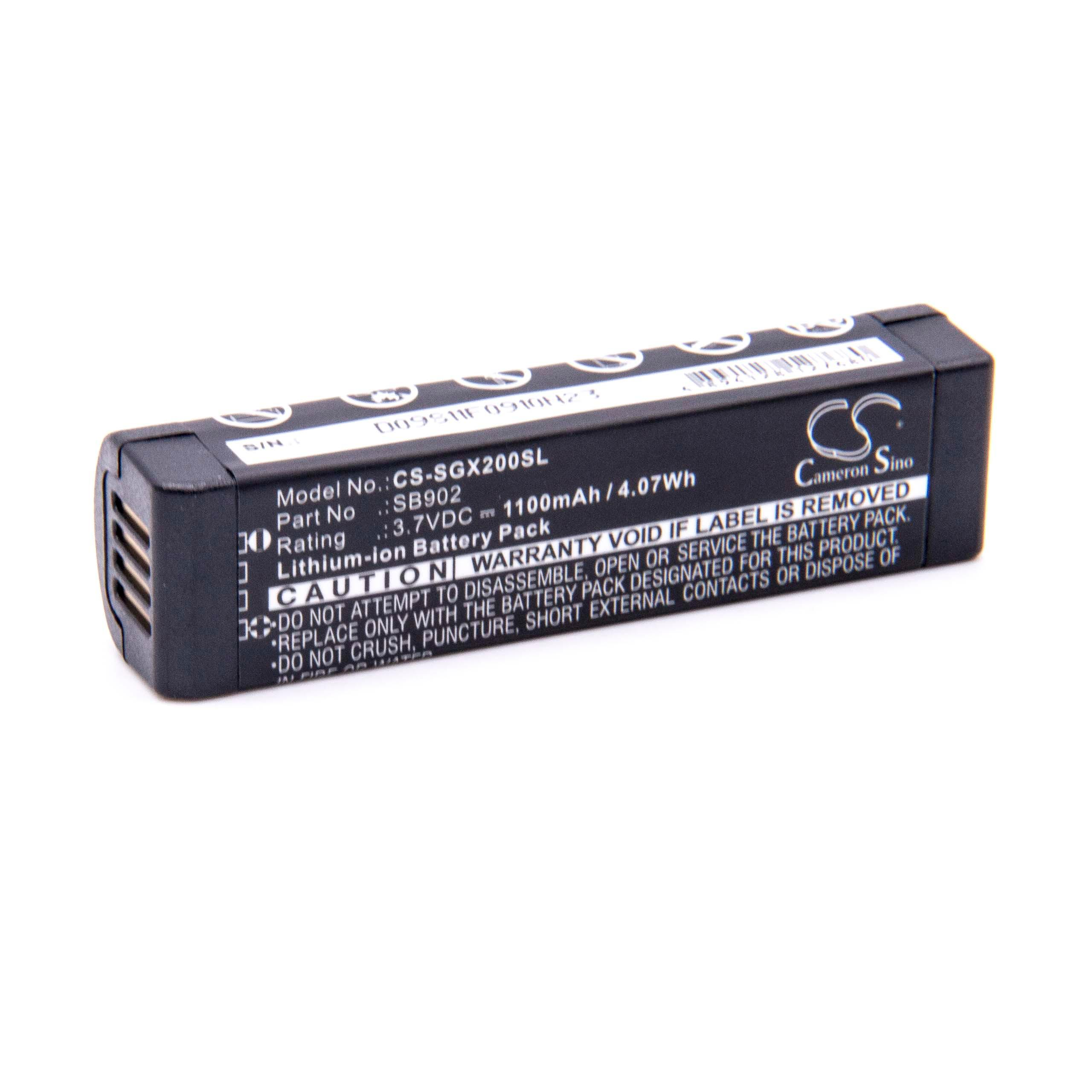 VHBW kompatibel mit Shure Akku GLX-D14R/WL185 GLX-D14R/SM35, Li-Ion 3.7 GLX-D14R/SM31, Volt, Funksystem, - 1100