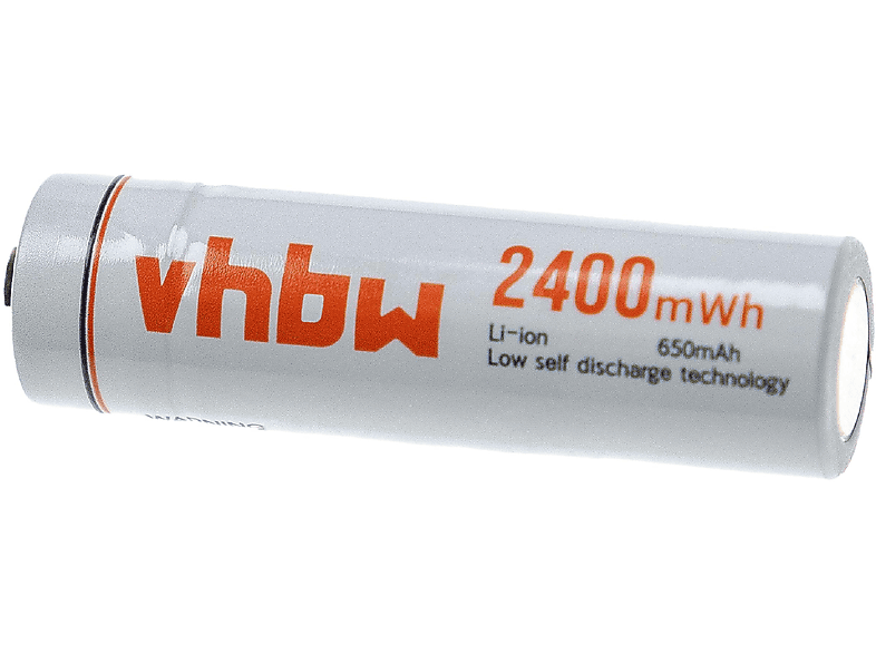VHBW für Li-Ion Akku 1.5 - AA/ Volt, AAA 650 Zelle
