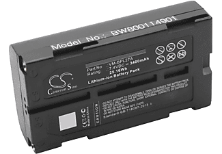 VHBW Ersatz für Panasonic CGR-B202A, PV-DBP5, VW-B202, VW-VBD1, VW-VBD1E, VW-VBD2, VW-VBD2E für Li-Ion Akku, 7.4 Volt, 3400 mAh