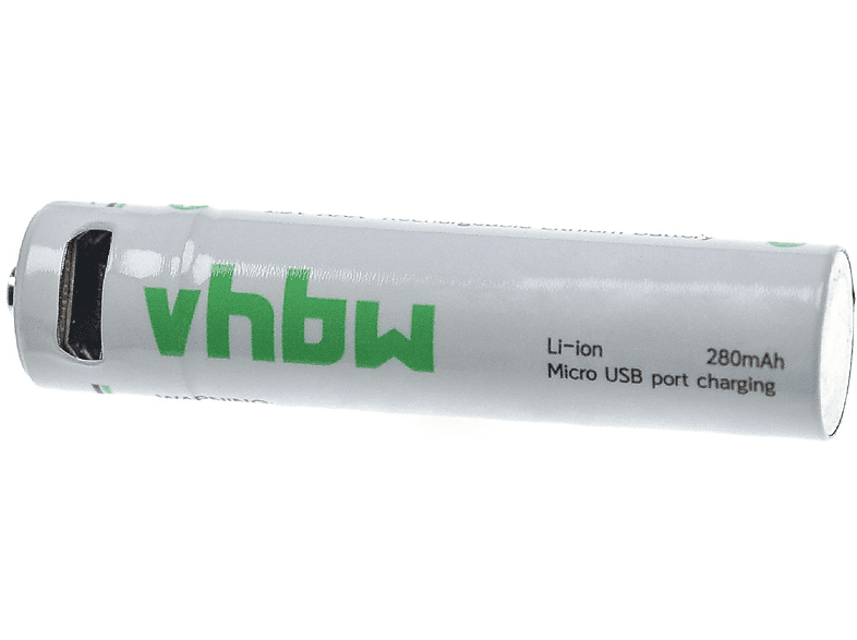 VHBW für Li-Ion Akku - Zelle-USB-Anschluss, 1.5 Volt, 280 | Akkus