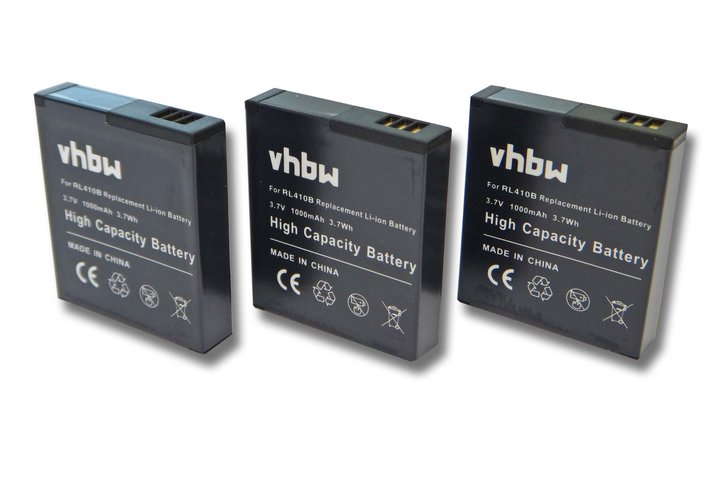 VHBW kompatibel - Videokamera, 3.7 AC-800W Akku Action mit Li-Ion Maginon Cam Volt, 1000