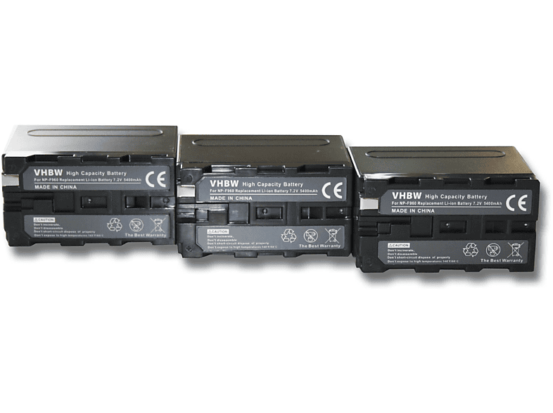 VHBW kompatibel 7.2 DSR-300, GV-A500, DSR-PD100A, Volt, Akku GV-A500E, DSC-D770, Li-Ion Sony Videokamera, DSR-200 - GV-D200, mit 6000