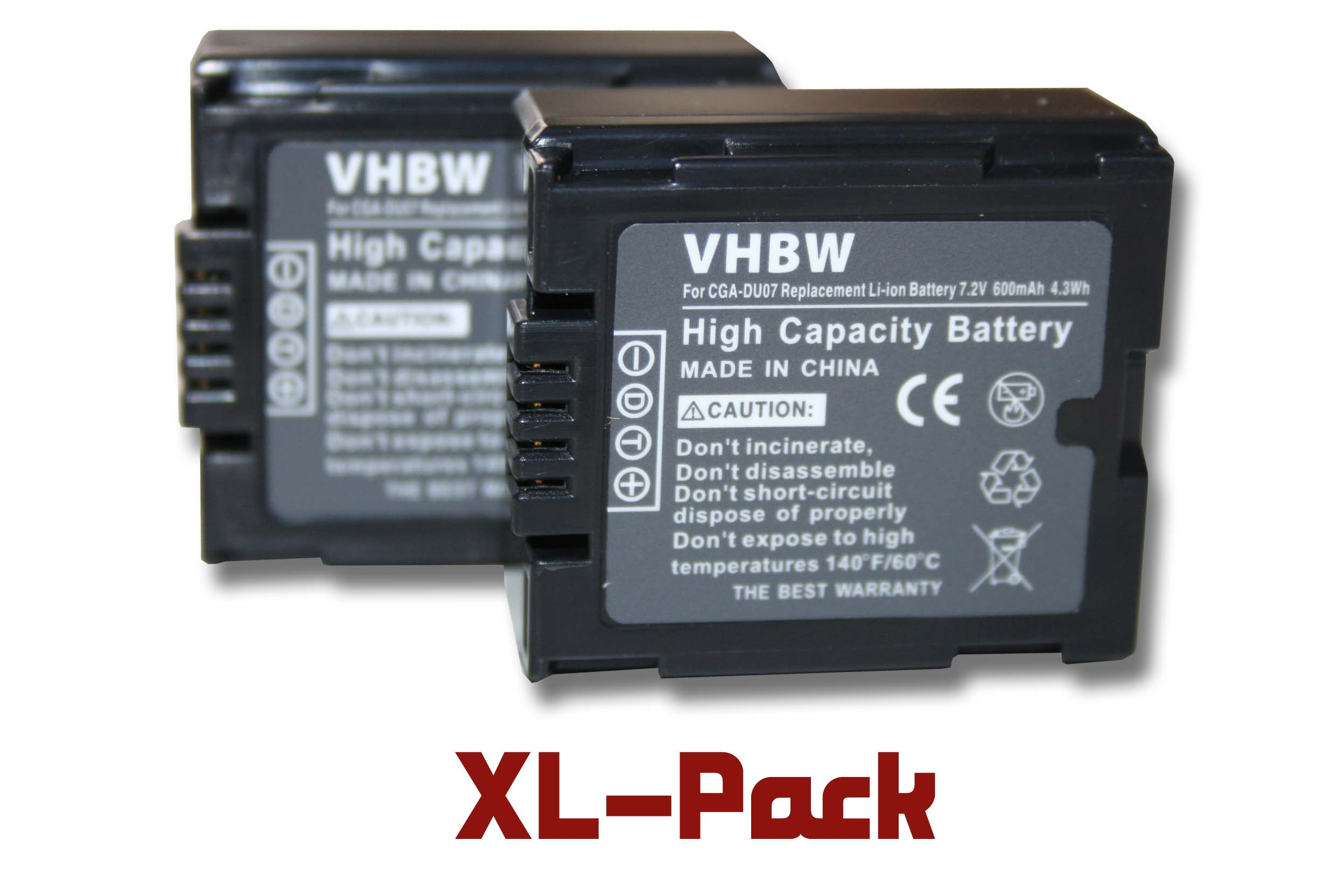 VHBW kompatibel mit Volt, Akku 7.2 VDR-D150, Panasonic PV-GS70, Videokamera, PV-GS50S, PV-GS200 Li-Ion PV-GS55, VDR-D100, PV-GS50, - 600