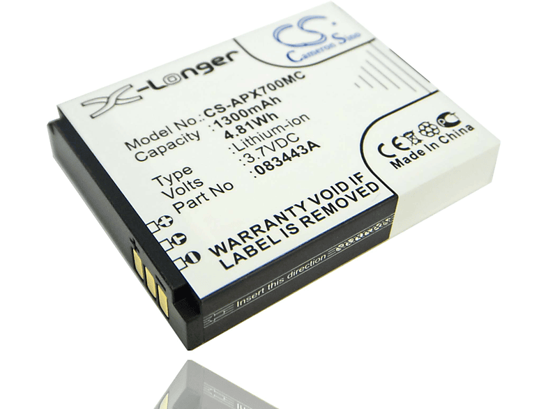 VHBW Ersatz für ISaw 083443A für Li-Ion Akku - Videokamera, 3.7 Volt, 1300