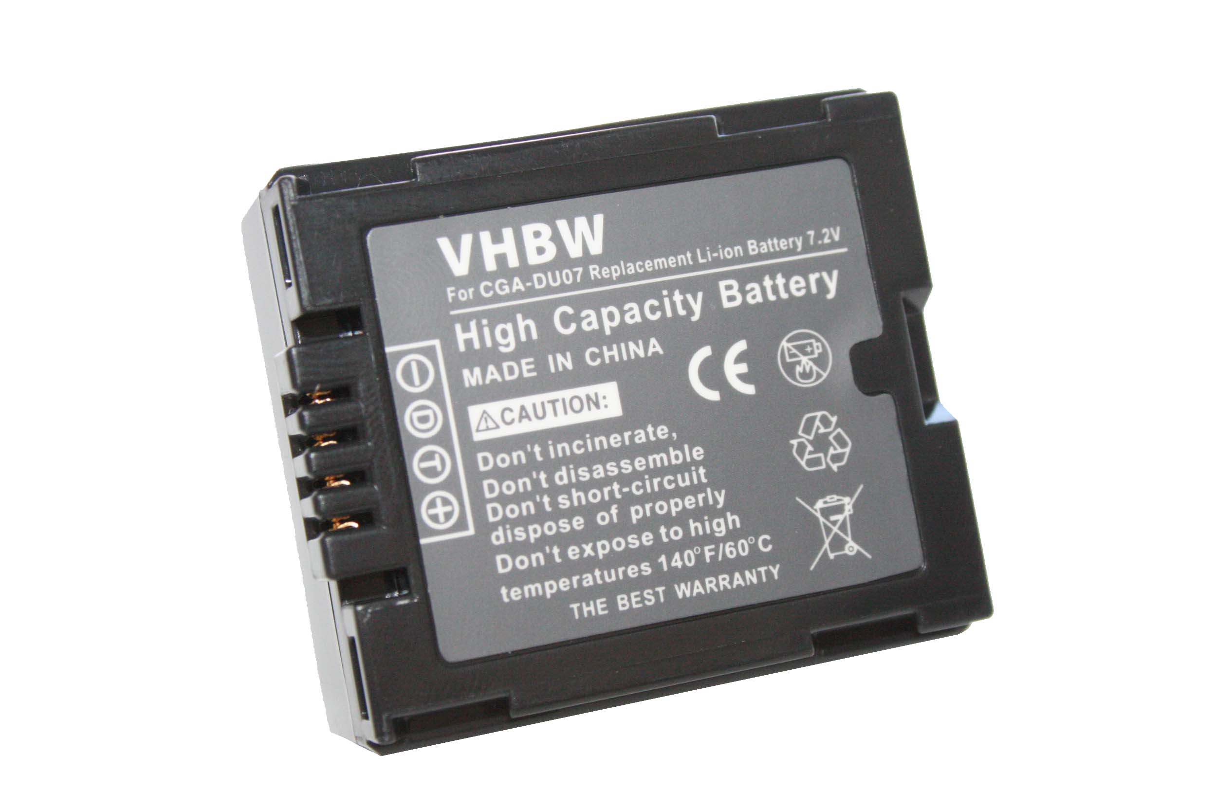 VHBW kompatibel 600 DZ-MV380E, DZ-MV550A Li-Ion DZ-MV380A, Hitachi mit DZ-MV350A, Akku 7.2 DZ-MV580A, Videokamera, Volt, DZ-MV350E, 