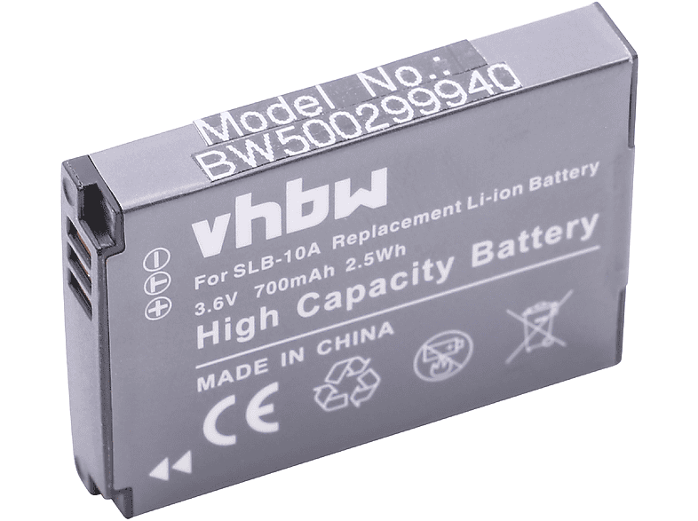VHBW kompatibel mit Soocoo Li-Ion Videokamera, Volt, 700 S60 Akku 3.6 - Cam Action
