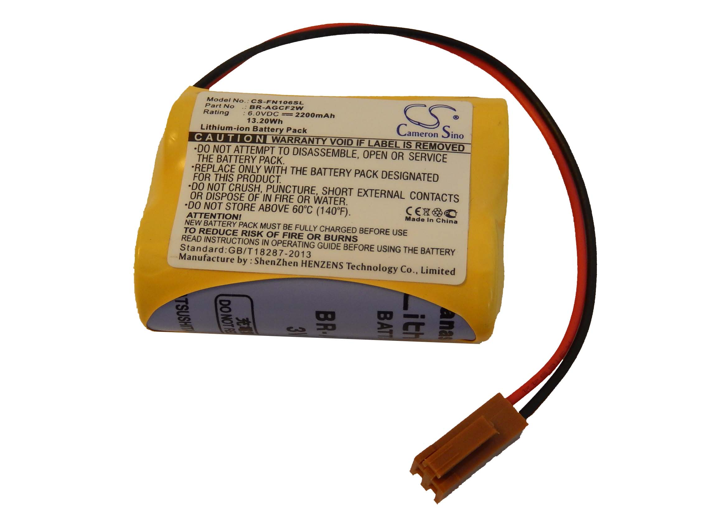 GE VHBW programmable Batterie Li-MnO2 - PLC, 6 kompatibel A98L-0031-0011 mit logic, Fanuc A98L00310011, A06 Volt