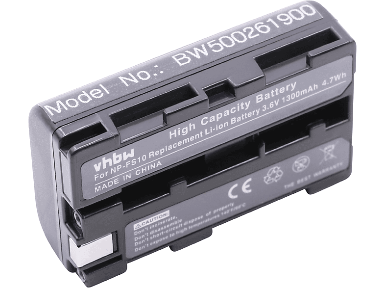VHBW kompatibel mit Sony DCR-PC2, DCR-PC3, DCR-PC3E, DCR-PC4, DCR-PC5, CCD-CR1 (Ruvi), DCR-PC1 Li-Ion Akku - Videokamera, 3.6 Volt, 1100