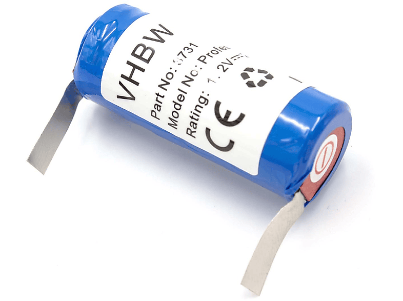 VHBW kompatibel mit Braun Vitality 2500 NiMH Zahnbürste, Volt, Akku 1.2 - Oral-B