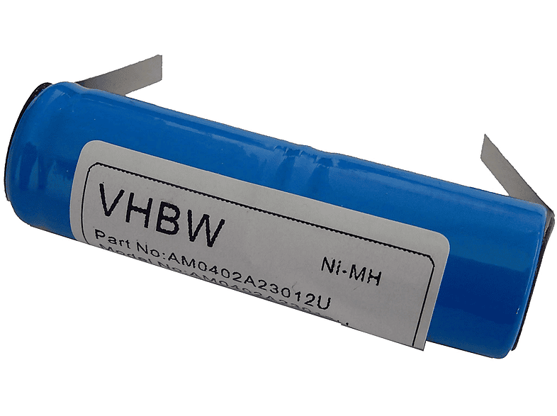 VHBW kompatibel mit CuraMed Dentasonic NiMH Akku - Zahnbürste, 2.4 Volt, 1200
