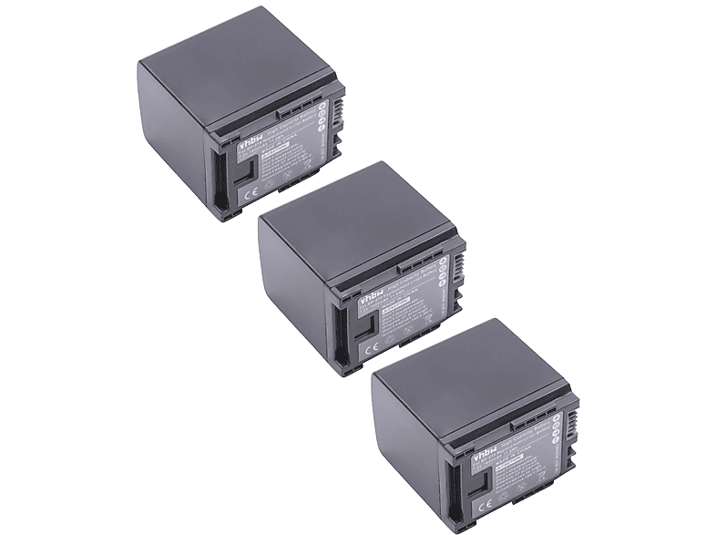 kompatibel Akku - HF VHBW XA10, Legria HD HF Li-Ion Volt, HG20, S21 mit 7.2 Videokamera, HG21, S30, S100, 1600 Canon