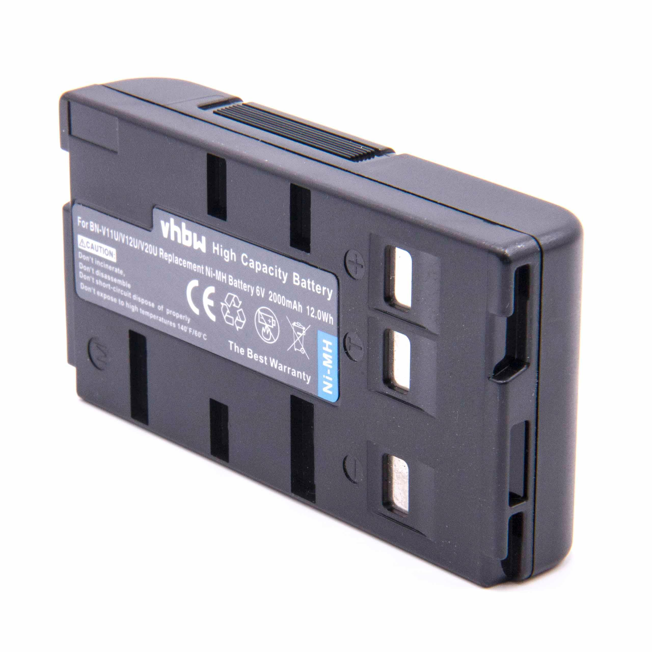VHBW kompatibel mit Panasonic NV-S950PN, 2000 Akku 6 Videokamera, NV-S850EN, Volt, NV-S800, NV-S8A, - NV-S88E, NV-S85/E NiMH NV-S850