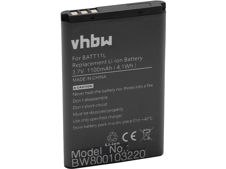 VHBW kompatibel mit Ordro HDV-V16 Li-Ion Akku - Videokamera, 3.7 Volt, 1100
