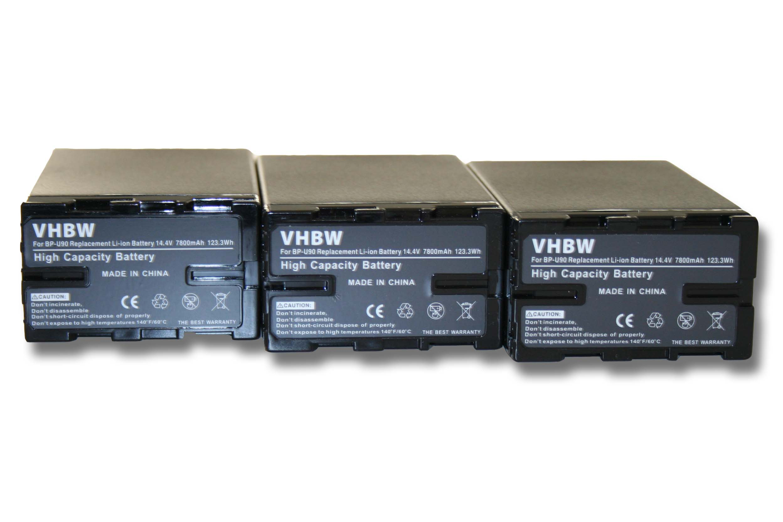 VHBW kompatibel mit Sony PMW-EX3, Volt, 7800 Akku Li-Ion PMW-F3L, 14.8 PXW-FS5 - PMW-F3K, PMW-F3, Videokamera, PXW-FS5K