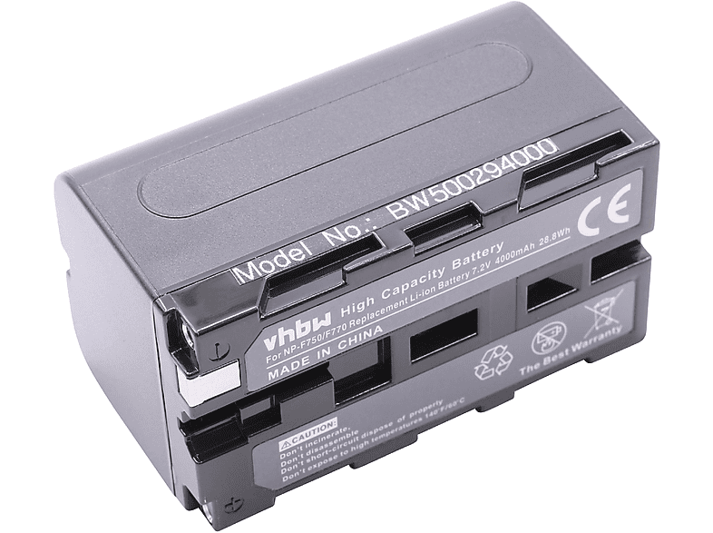 VHBW kompatibel mit Sony CCD-TR940, CCD-TRT97, CCD-TR87, CCD-TR910, CCD-TR917, CCD-TR930 Li-Ion Akku - Videokamera, 7.2 Volt, 3600