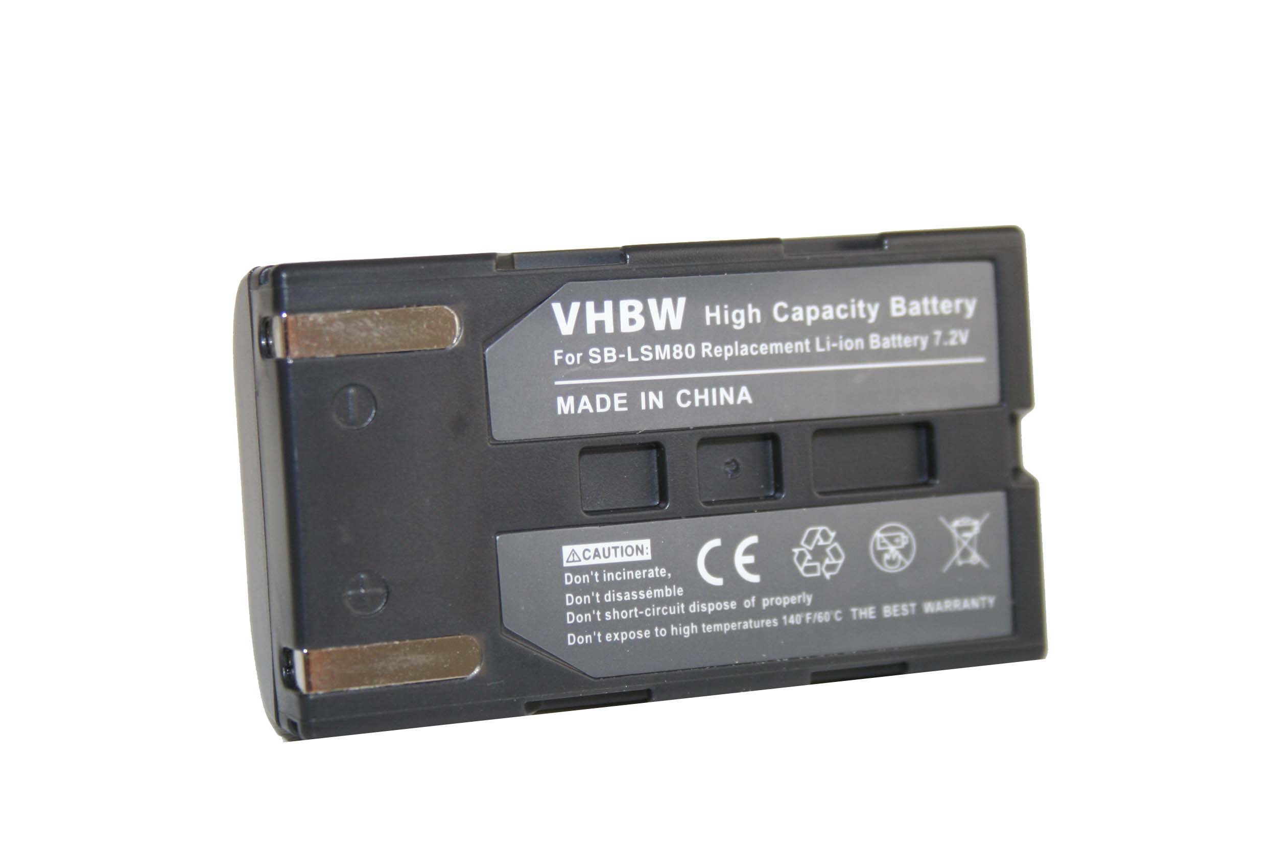 VHBW kompatibel Akku 7.2 VP-D371, Videokamera, Volt, VP-D364W, 600 - Samsung VP-D371W VP-D453, mit VP-D451, VP-D454, VP-D453i, Li-Ion
