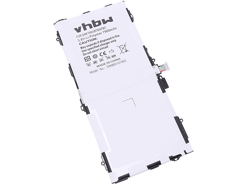 VHBW Ersatz für Samsung Li-Polymer Akku EB-BT800FBC 7900 - für 3.8 Tablet, Volt