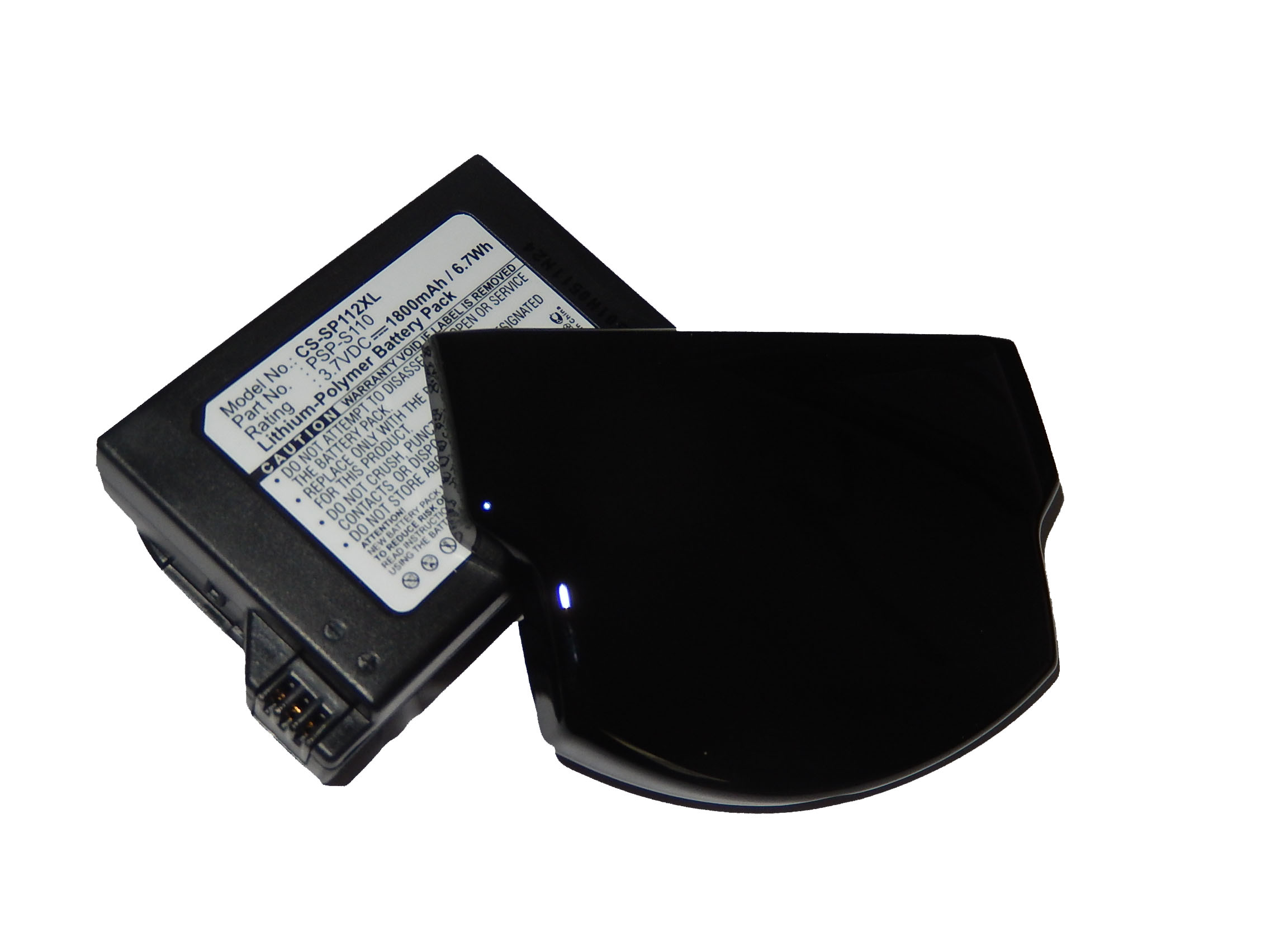 VHBW kompatibel mit - Spielekonsole, Portable PSP-3004, PSP-3002, Li-Polymer 3.7 Brite PSP-3001 Sony 1800 Volt, Akku Playstation PSP-3000