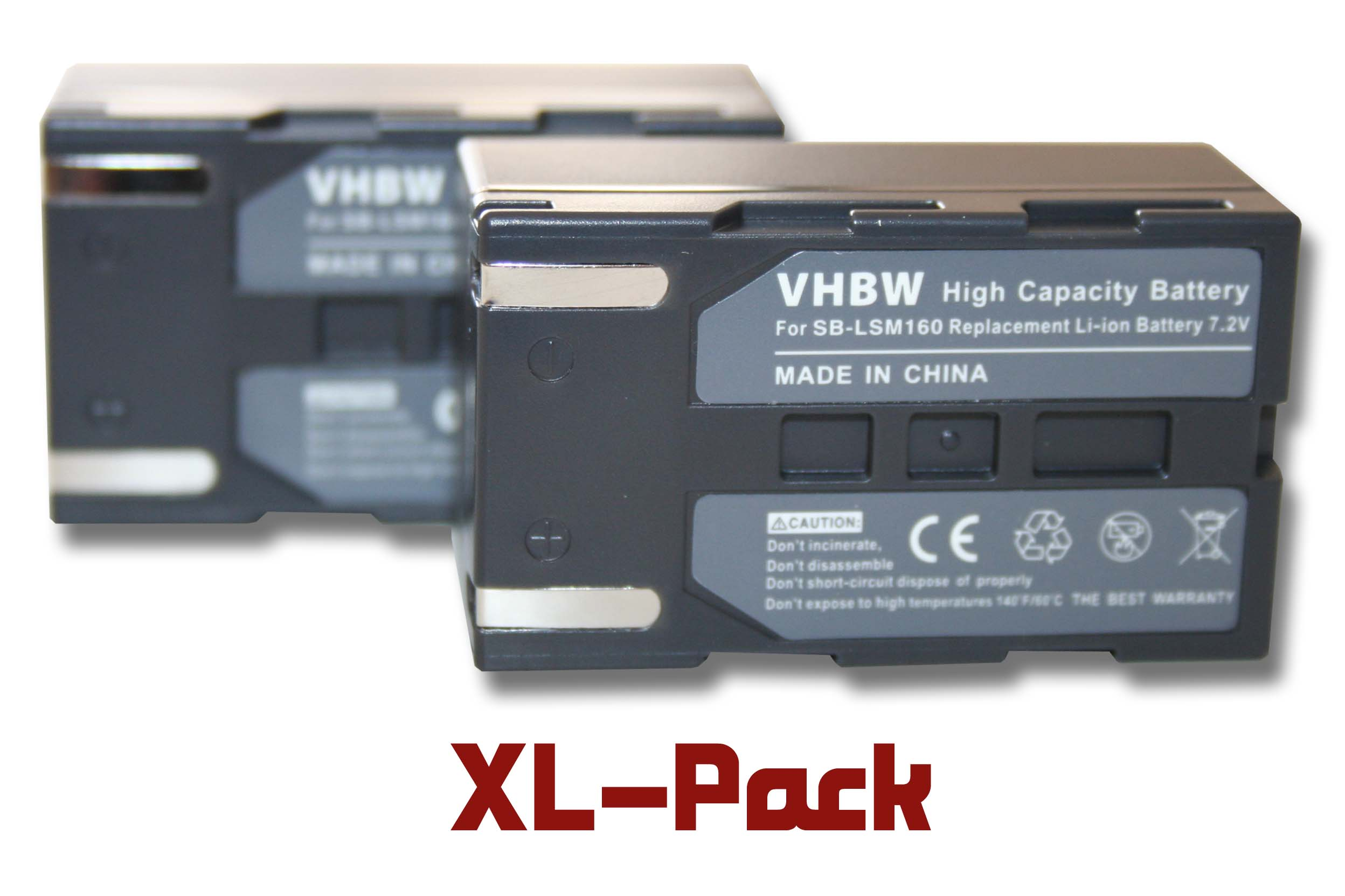 VHBW kompatibel Akku 1200 - Samsung VP-DC163, Li-Ion VP-DC171W, 7.2 VP-DC563 Videokamera, VP-DC171, Volt, mit VP-DC165W, VP-DC161W
