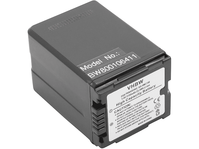Vhbw Alimentatore 220V Per Panasonic HDC-TM60, TM80 - Sostituisce VSK0695, 6AS93502 - Caricabatterie Nero - 2