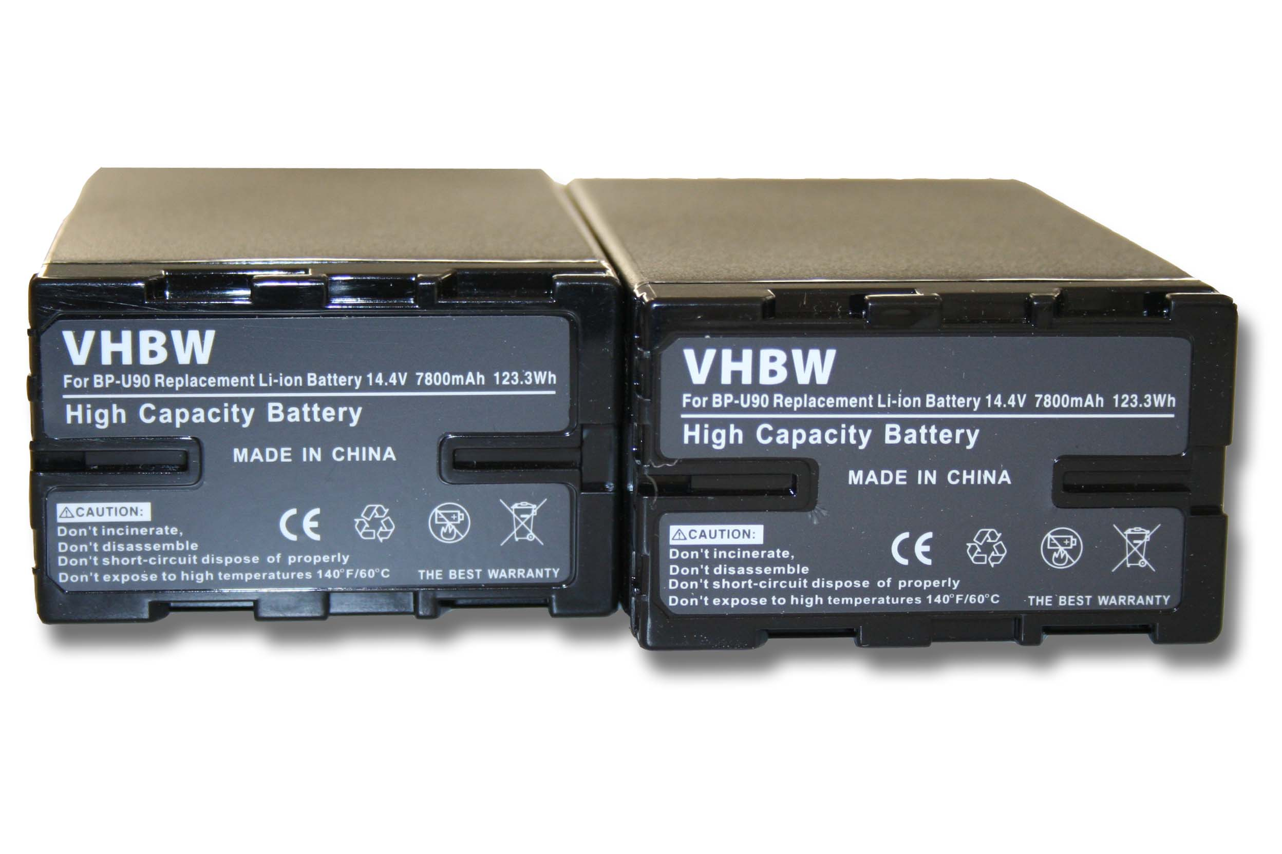 VHBW kompatibel Sony Li-Ion PMW-F3, - Volt, 7800 Akku PMW-F3L, PMW-F3K, PXW-FS5K, Videokamera, PXW-FS5 mit PMW-EX3, 14.8