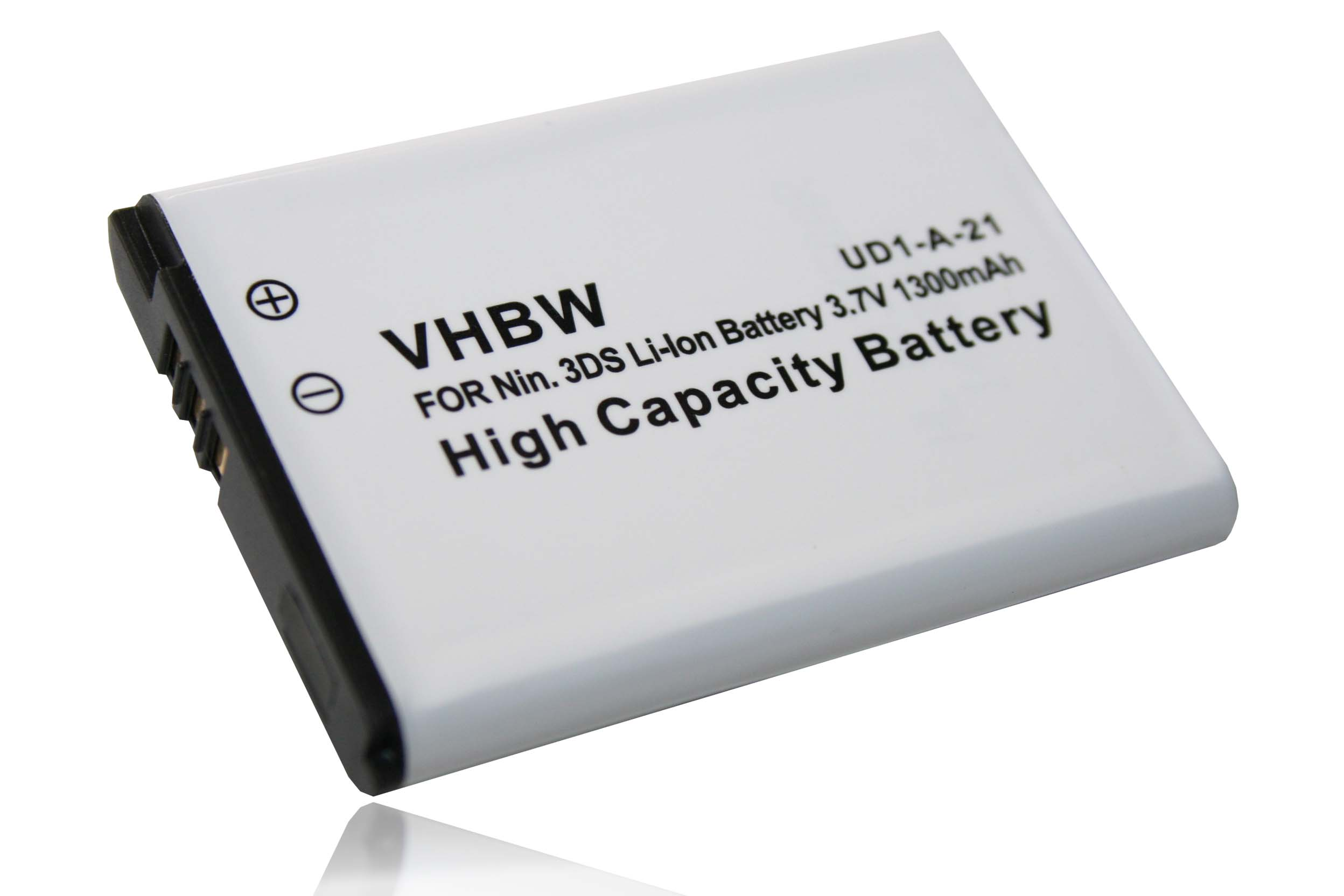VHBW kompatibel mit Akku 1300 Wii U 3.7 Volt, Pro Li-Ion Controller Spielekonsole, - Nintendo