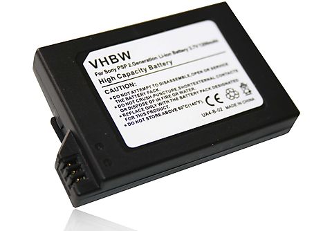 VHBW Akku kompatibel mit Sony Playstation Portable Brite PSP-3002,  PSP-3004, PSP-3000, PSP-3001 Li-Ion Akku - Spielekonsole, 3.7 Volt, 1200