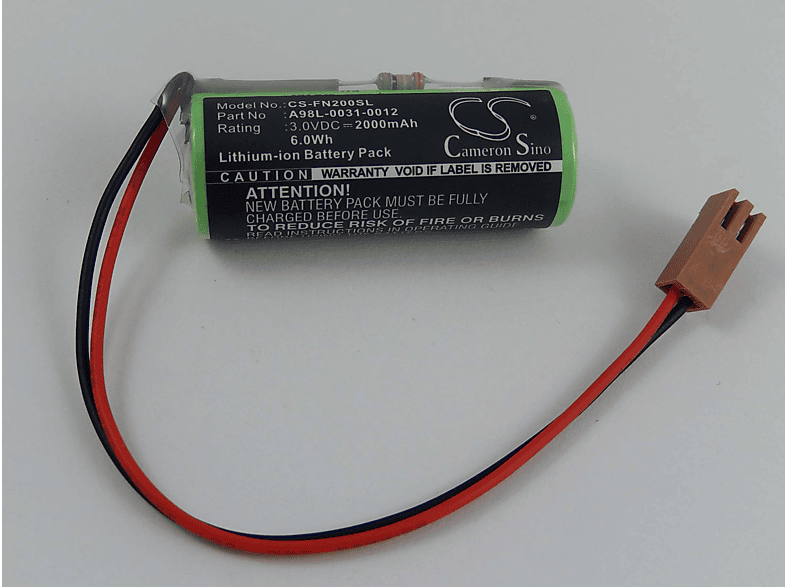 VHBW kompatibel mit GE Fanuc PANEL i, Digital Servo Adapter, CNC Series 16i/18i/21i-A, Power Mate iD Li-Ion Akku - Steuereinheit, 3 Volt, 2000