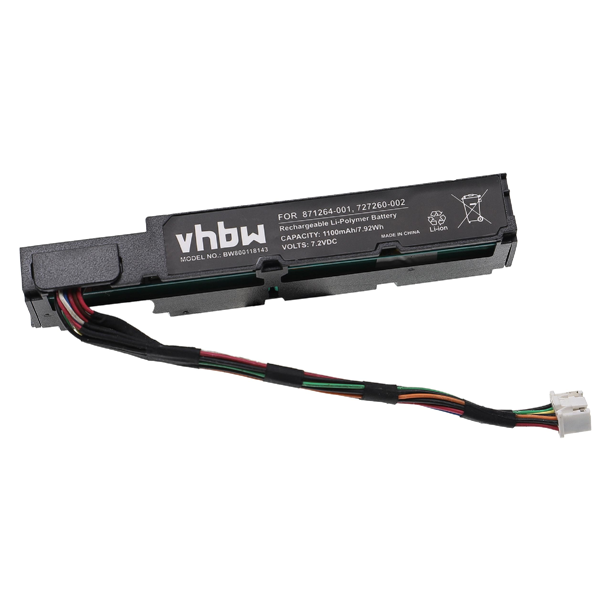 VHBW kompatibel mit P841 Array HP Smart - Li-Ion Akku Controller Controller, 1100 Raid-Controller, Volt, P840 3.7