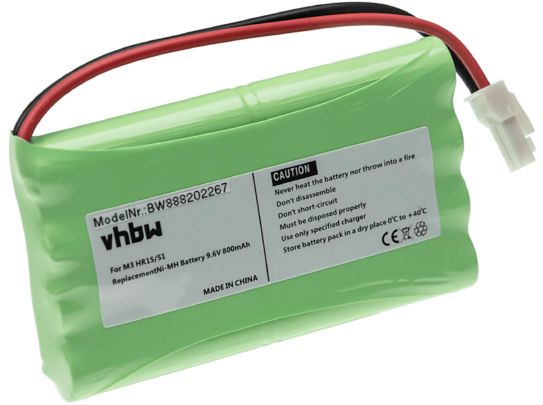 VHBW kompatibel mit Somfy Akku NiMH Freevia 300 Schiebetorantrieb, Volt, 9.6 - 800 400, 600
