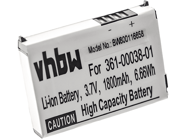 VHBW Ersatz für Garmin 010-11143-00, 361-00038-01 für Li-Ion Akku, 3.7 Volt, 1880 mAh