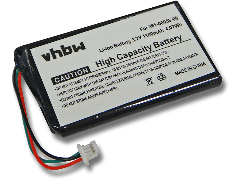 VHBW kompatibel mit Garmin Nüvi 65, 65LM Li-Ion Akku - Navi, 3.7 Volt, 1100