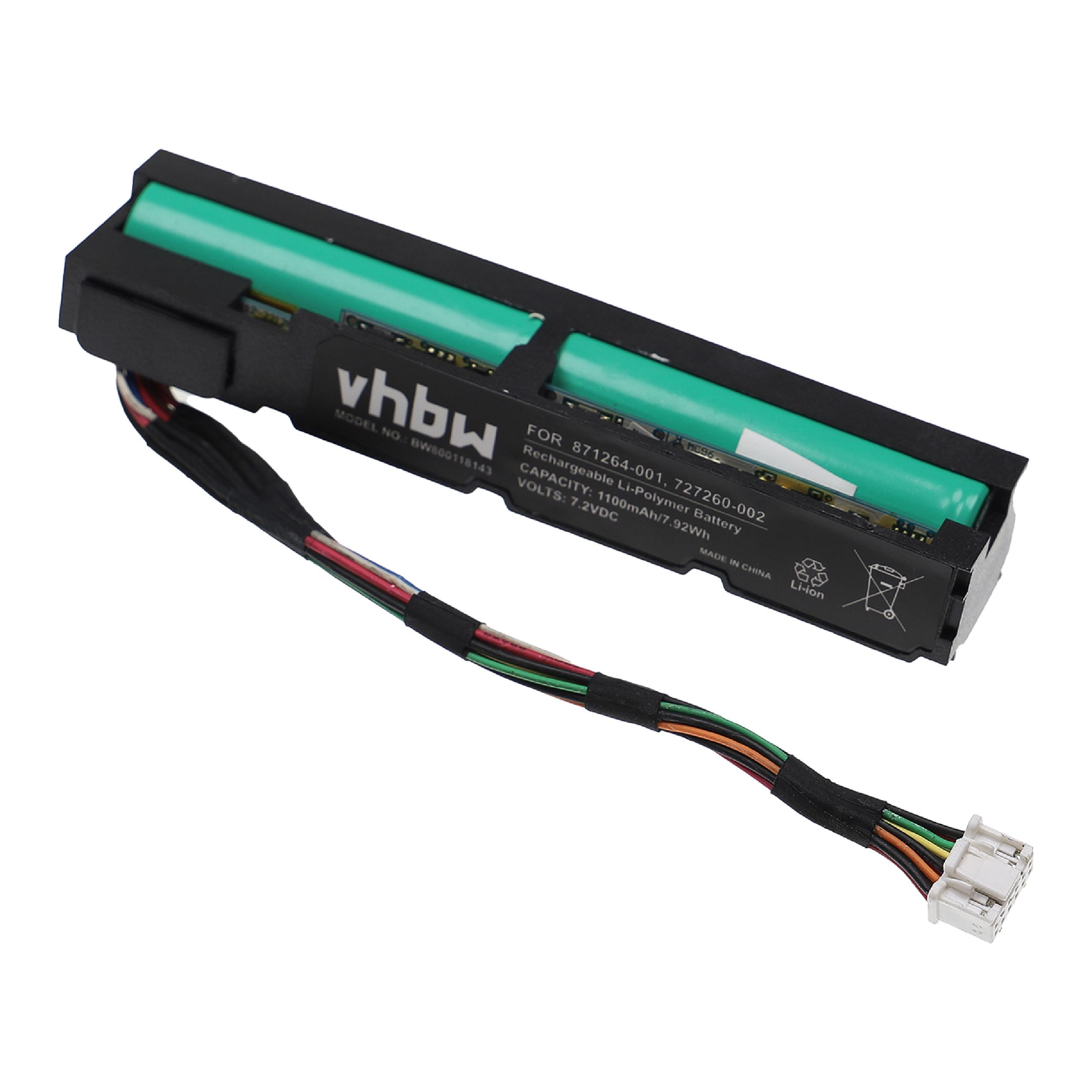 VHBW kompatibel mit HP Raid-Controller, Li-Ion Controller, Volt, 3.7 - Controller P841 P840 Array Smart 1100 Akku