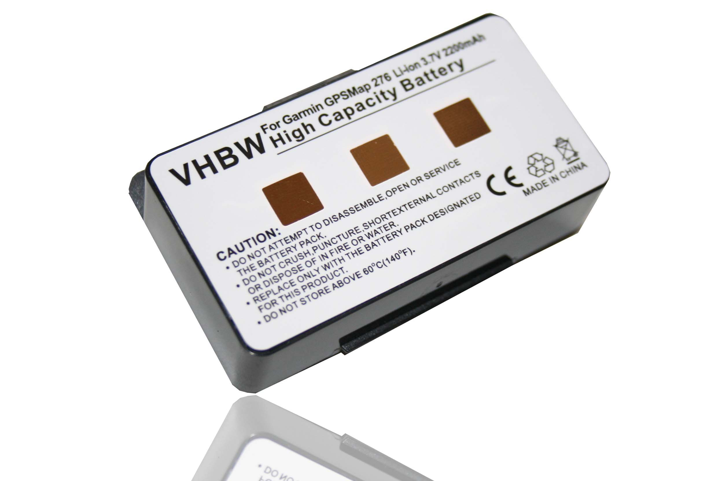 VHBW kompatibel 376C, Volt, 2200 Navi, 495, 496, 378, 396, 276c, 376, mit 478, Akku Li-Ion - GPSMap 3.7 276, 278 Garmin 296