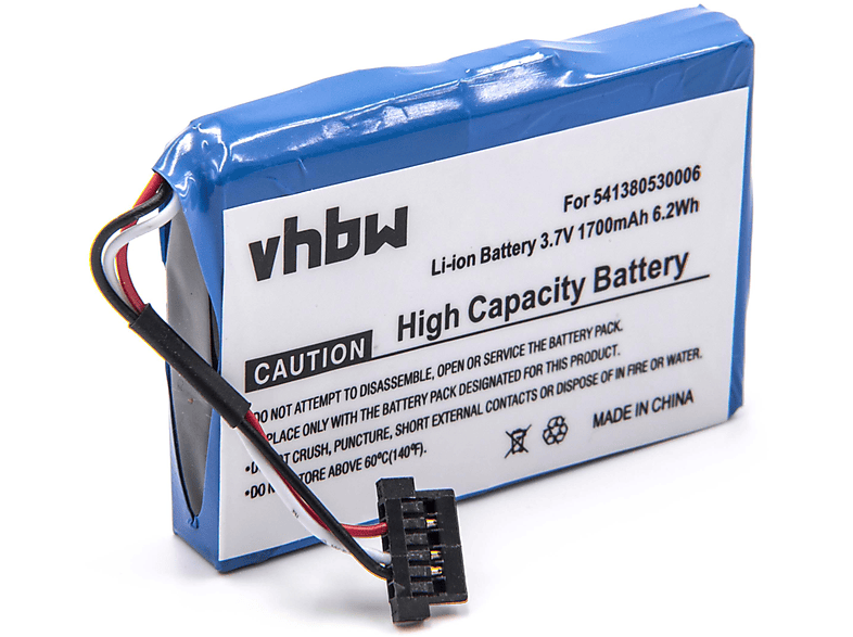 VHBW kompatibel mit BlueMedia BM6300 Li-Ion Akku - Navi, 3.7 Volt, 1700