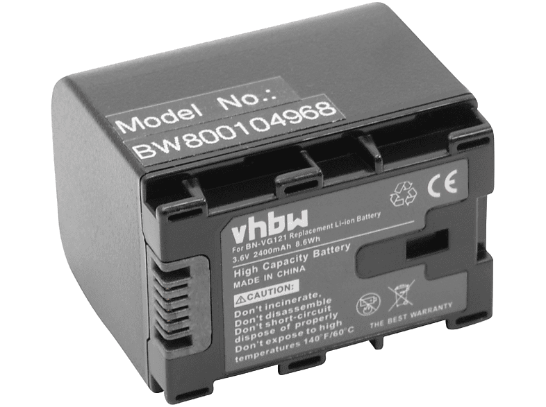 VHBW kompatibel mit JVC GZ-HM670, GZ-HM690, GZ-HM650BU, GZ-HM655, GZ-HM860, GZ-HM845, GZ-HM855 Li-Ion Akku - Videokamera, 3.6 Volt, 2400