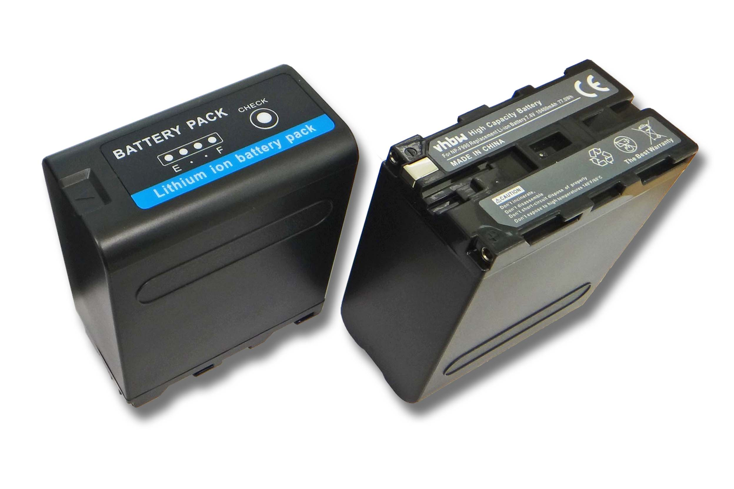 VHBW Ersatz für NP-F990 Li-Ion Videokamera, 10400 für Sony - 7.4 Akku Volt